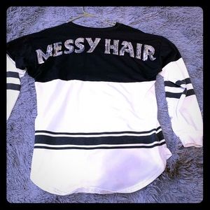 Black and White Long Sleeve Tee